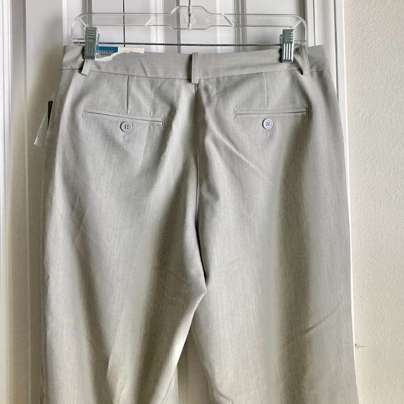 Worthington Women's Straight Leg Pants Modern Fit Gray size 10P NWT - Picture 3 of 4